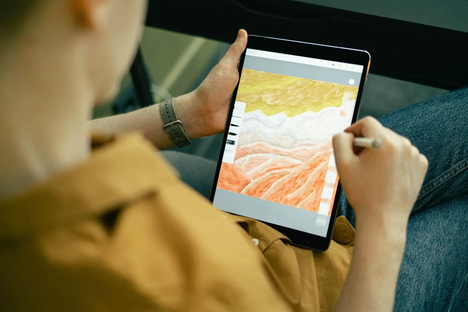Dessin numérique réalisé au stylet sur un écran tactile, univers dessin digital.